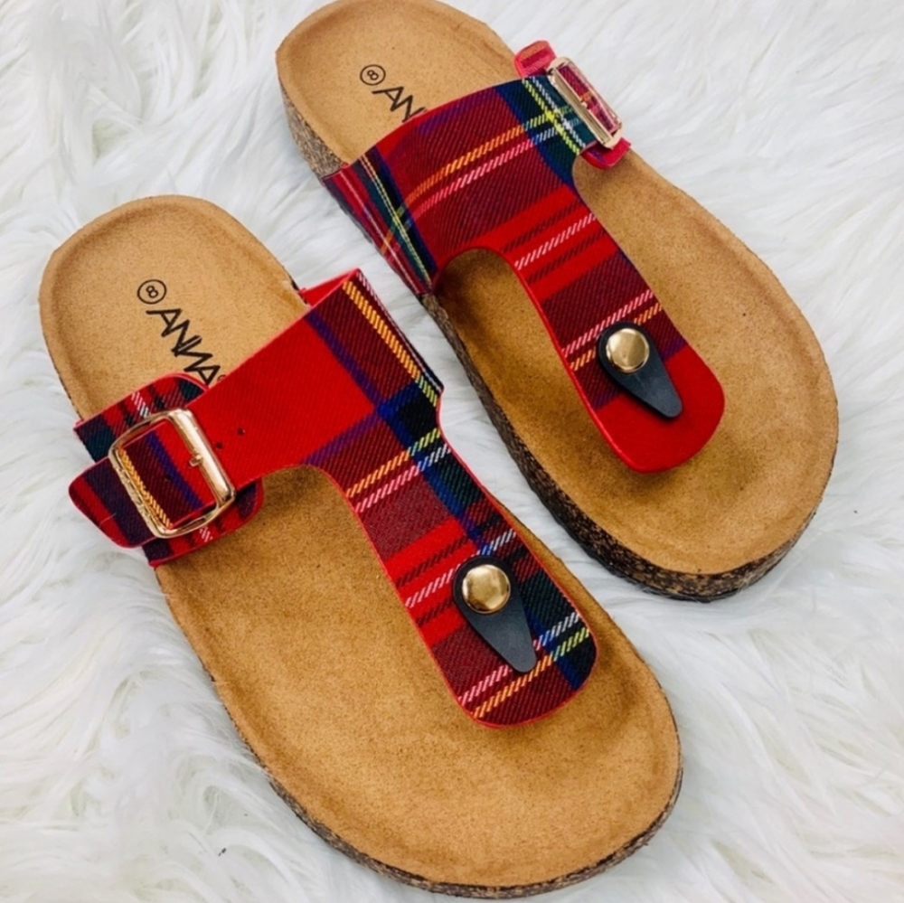 Flannel Sandels👡